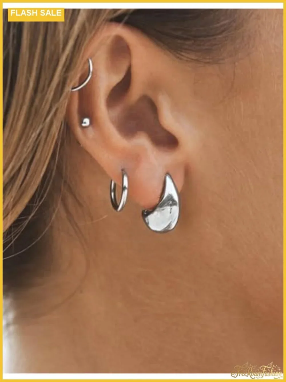 14K Gold Plated Drop Earrings for Women Sterling Silver Hypoallergenic Teardrop